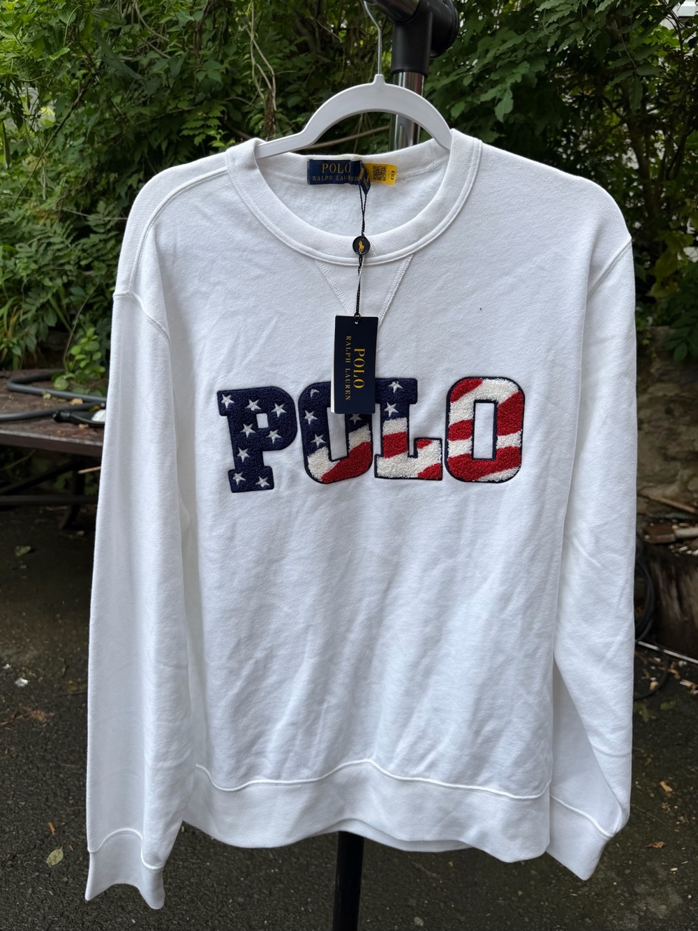Polo by Ralph Lauren White Sweatshirt with print Size L